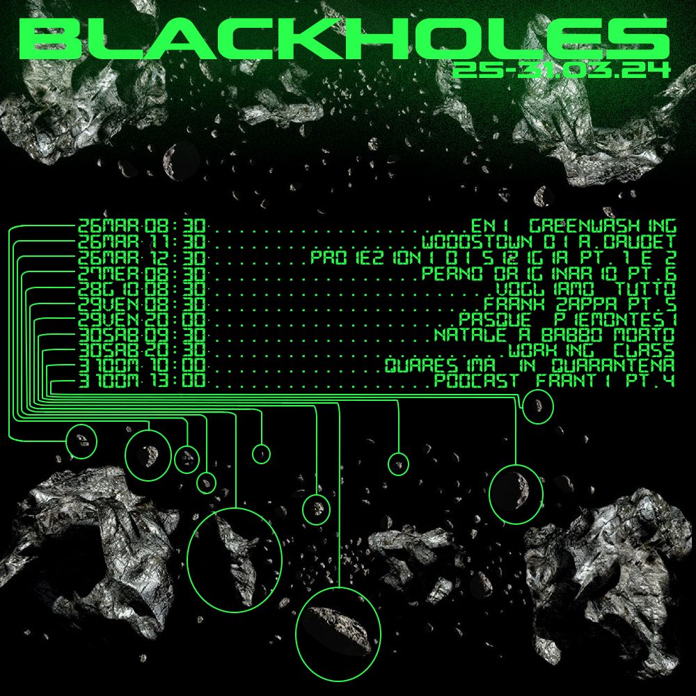 Black Holes dal 25 al 31 marzo 2024